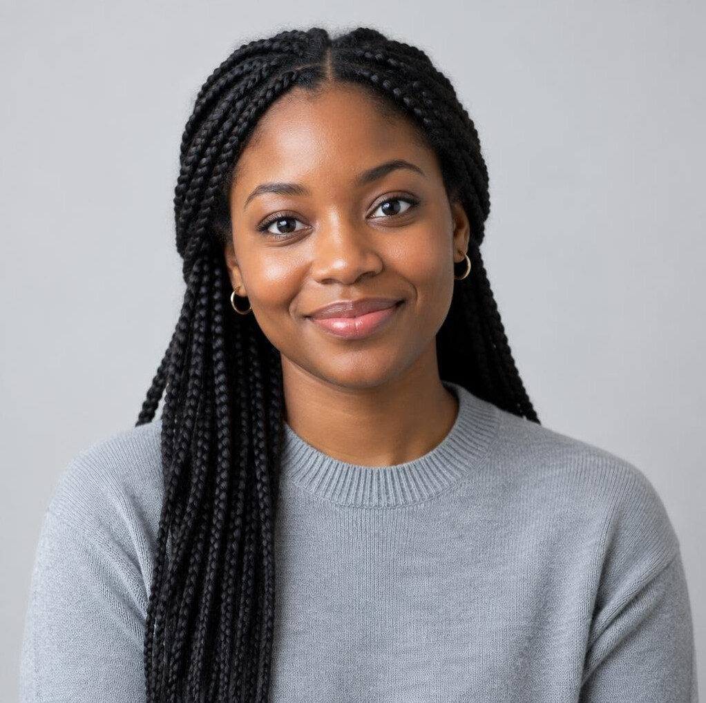 Studio portrait of a young woman data researcher